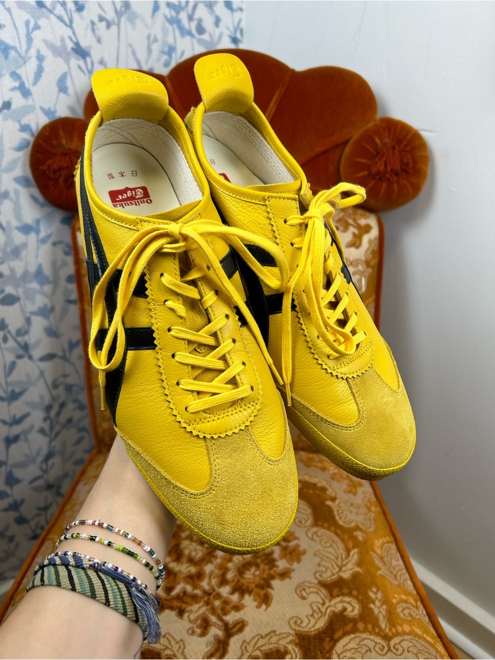 Onitsuka Tiger Nippon Made Yellow and Black Mexico 66 Sneakers